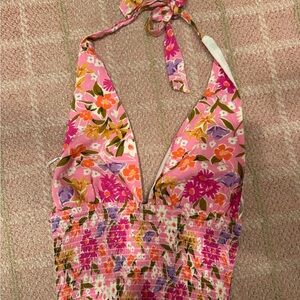 Floral Pink halter top